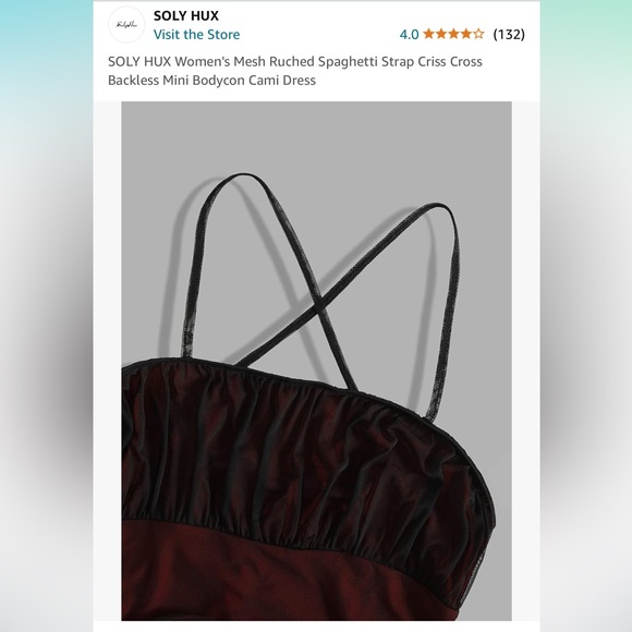 ♥️Worn ONCE, black and red body con dress!♥️ - Picture 4 of 6